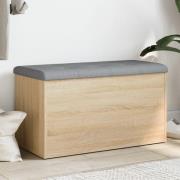 vidaXL Förvaringsbänk Sonoma Ek 82x42x45 cm konstruerat trä