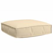 vidaXL Kudde Beige 60 x 60 x 12 cm Oxford Tyg
