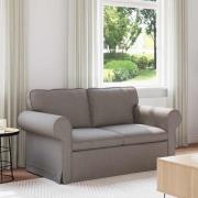 vidaXL Soffa 120cm Taupe Metall