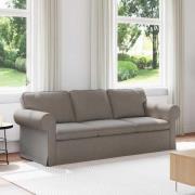 vidaXL Soffa 180cm Taupe Metall