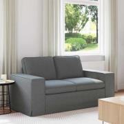 vidaXL Soffa Mörkgrå 162 x 80 x 82 cm tyg