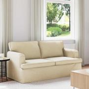 vidaXL Soffa Kräm 142 x 80 x 85 cm tyg