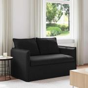 vidaXL Soffa Svart 136 x 82 x 85 cm tyg