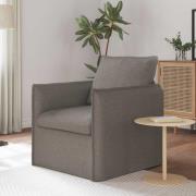 vidaXL Soffa 60cm Taupe Metall