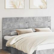 vidaXL Huvudgavel Betonggrå 100 cm Konstruerat trä