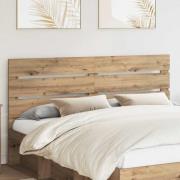 vidaXL Huvudgavel Artisan Ek 180 cm Konstruerat trä