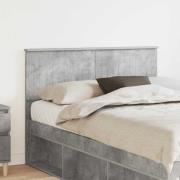 vidaXL Huvudgavel Betonggrå 135 cm Konstruerat trä