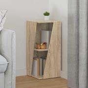 vidaXL Sidobrett Sonoma-ek 33 x 32 x 70,5 cm Konstruerat trä