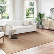 vidaXL Områdesmattor Moiré AGIRA Naturfärg 340 x 240 cm Polyester