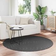 vidaXL Områdesmattor Rund PALMERAS Antracit Ø 160 CM Polyester