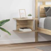 vidaXL Sängbord 2 pcs Sonoma-ek 40 x 30 x 25 cm Konstruerat trä