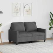 vidaXL Soffa 2-sits mörkgrå 120 cm tyg