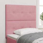 vidaXL Huvudgavel Rosa 90 cm Sammet