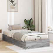 vidaXL Ottoman Sängram Grå Sonoma 193 x 90 x 25 cm Konstruerat trä