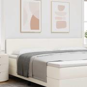 vidaXL Huvudgavel Kräm 200 cm Kordread tyg