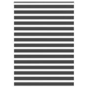 vidaXL Rullgardin zebra svart 165x230 cm tyg bredd 160,9 cm polyester