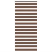 vidaXL Rullgardin zebra brun 115x230 cm tyg bredd 110,9 cm polyester