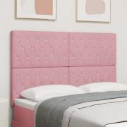 vidaXL LED huvuddyna med LED -remsljus Rosa 144 cm Polyester