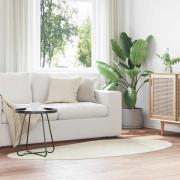 vidaXL Områdesmattor HUARTE Kräm 100 x 200 cm Polyester