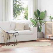 vidaXL Områdesmattor HUARTE Beige 100 x 200 cm Polyester