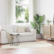 vidaXL Områdesmattor HUARTE Kräm 160 x 230 cm Polyester