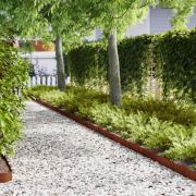 vidaXL Kant för gräsmatta 50 pcs Brun 100 x 0,05 x 20 cm