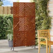 vidaXL Avskärmningsskärm Grå 100 x 50 x 180 cm Stål