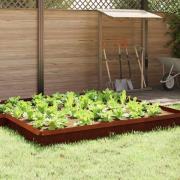 vidaXL Snigelfence Rostig 50 x 3,5 x 25 cm Väderbeständig stål
