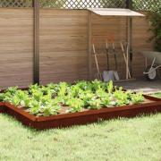 vidaXL Snigelfence 16 pcs Rostig 100 x 3,5 x 25 cm Väderbeständig stål