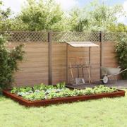 vidaXL Snigelstaket 16 pcs Rostig Väderbeständig stål