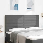 vidaXL LED huvuddyna med LED-ljusslingor Mörkgrå 180 cm tyg