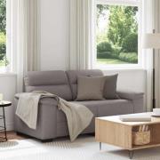 vidaXL 2-sitssoffa taupe 160x81x84 cm tyg