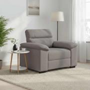vidaXL Soffstol taupe 100x81x84 cm tyg