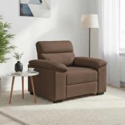 vidaXL Soffstol brun 100x81x84 cm tyg