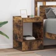 vidaXL Sidobord 2 pcs Rökt ek 40 x 40 x 56 cm Konstruerat trä