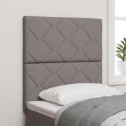 vidaXL Huvudgavel Taupe 80 cm tyg