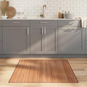 vidaXL Matta fyrkantig natur 100x100 cm bambu