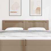 vidaXL LED huvuddyna Cappuccino 200 cm Konstläder