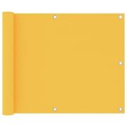 vidaXL Balkongskärm gul 75x400 cm oxfordtyg