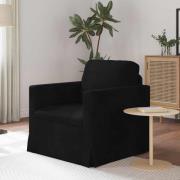 vidaXL Soffa Svart 78 x 78 x 80 cm Sammet