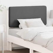 vidaXL Klädd sänggavel Vit och ljusgrå 75 cm Massiv furu
