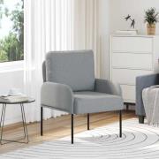 vidaXL Soffor med kudde 55cm Ljusgrå Plywood