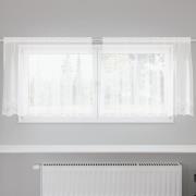 vidaXL Spetsgardin med gardiner Vit 200 x 120 cm Polyester