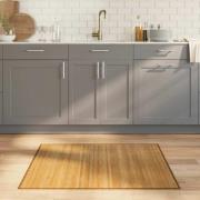 vidaXL Matta rektangulär naturlig 80x100 cm bambu