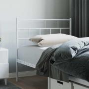 vidaXL Ersättningsgavel metall vit 80 cm
