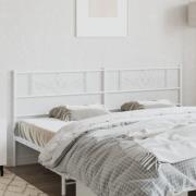 vidaXL Ersättningsgavel metall vit 180 cm