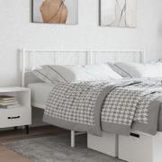 vidaXL Ersättningsgavel metall vit 200 cm