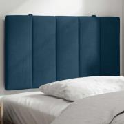 vidaXL Headboard Cushion "Hanko" Blue 90 cm Velvet