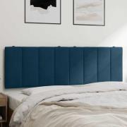 vidaXL Headboard Cushion "Hanko" Blue 160 cm Velvet