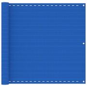 vidaXL Balkongskärm blå 90x600 cm HDPE